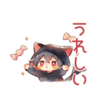 黒猫耳パーカーくん★おうちハロウィン（個別スタンプ：27）