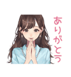 ガーリー女子のやさしいビジネス敬語（個別スタンプ：3）