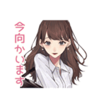 ガーリー女子のやさしいビジネス敬語（個別スタンプ：21）