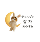 着ぐるみネコの韓国語♡（個別スタンプ：10）