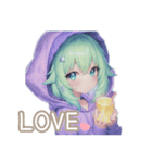 ダイヤモンドパステル⭐︎煌めく虹色普段使（個別スタンプ：1）