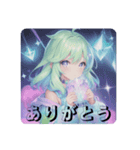 ダイヤモンドパステル⭐︎煌めく虹色普段使（個別スタンプ：15）