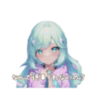 ダイヤモンドパステル⭐︎煌めく虹色普段使（個別スタンプ：32）