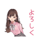 ガーリー女子のかわいい日常スタンプ（個別スタンプ：8）