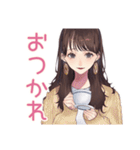 ガーリー女子のかわいい日常スタンプ（個別スタンプ：9）