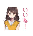 ガーリー女子のかわいい日常スタンプ（個別スタンプ：13）