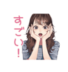 ガーリー女子のかわいい日常スタンプ（個別スタンプ：21）