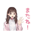 ガーリー女子のかわいい日常スタンプ（個別スタンプ：39）