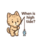 ねこ釣り日和♪（個別スタンプ：16）