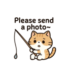 ねこ釣り日和♪（個別スタンプ：34）