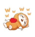 飛び出す！スコティッシュ猫 みかん服（個別スタンプ：10）