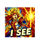 天照大神【バトルアニメ風】（個別スタンプ：22）