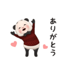 【ずっと使える】パンダタオル【日常】（個別スタンプ：13）