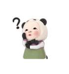 【ずっと使える】パンダタオル【日常】（個別スタンプ：21）