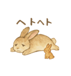 水彩画風♪ほんわか♡うさぎ♡敬語♡挨拶（個別スタンプ：30）