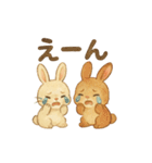 水彩画風♪ほんわか♡うさぎ♡敬語♡挨拶（個別スタンプ：31）