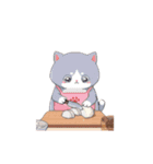 動く！ドット絵にゃんこ（個別スタンプ：17）