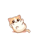 動く！ドット絵にゃんこ（個別スタンプ：19）