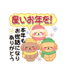 トイプードルの優しい言葉「秋・冬」（個別スタンプ：37）