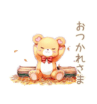 やさしいくまの秋のほっこり（個別スタンプ：30）