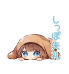 犬耳パーカーの女の子★敬語わんこ（個別スタンプ：4）