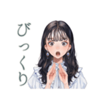 清楚な女の子の日常スタンプ（個別スタンプ：36）