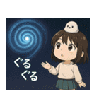 女の子と小鳥 UFOを追いかけて（個別スタンプ：22）