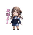 優等生JKガール（個別スタンプ：1）