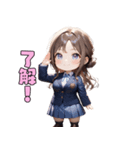 優等生JKガール（個別スタンプ：4）