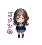 優等生JKガール（個別スタンプ：6）