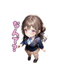 優等生JKガール（個別スタンプ：21）