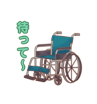 車椅子・歩行器の種類 リハビリ 福祉用具（個別スタンプ：9）