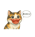 くちびる三毛猫（個別スタンプ：6）