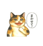 くちびる三毛猫（個別スタンプ：17）