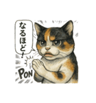 くちびる三毛猫（個別スタンプ：22）