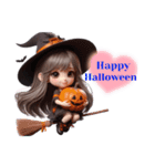 (再販)ハロウィンver. 可愛い女の子‪♡（個別スタンプ：2）