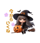 (再販)ハロウィンver. 可愛い女の子‪♡（個別スタンプ：21）