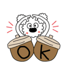 モコの楽しい会話！秋だよ今日もがんばろ～（個別スタンプ：3）