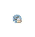 アレンジ♪ちっちゃいおもちとシマエナガ（個別スタンプ：11）