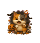 ほっこり秋の三毛ねこスタンプ（個別スタンプ：21）