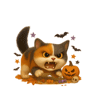 ほっこり秋の三毛ねこスタンプ（個別スタンプ：22）
