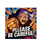 史上最強デンジャラス婆さん（個別スタンプ：34）