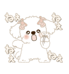 白垂れ耳わんこ 2025 「甘えん坊さん」（個別スタンプ：6）