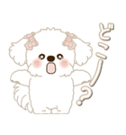 白垂れ耳わんこ 2025 「甘えん坊さん」（個別スタンプ：13）