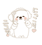 白垂れ耳わんこ 2025 「甘えん坊さん」（個別スタンプ：19）