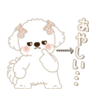 白垂れ耳わんこ 2025 「甘えん坊さん」（個別スタンプ：33）