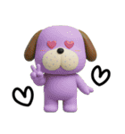 mottoの3D犬の日♡ワンダフルな日々（個別スタンプ：16）