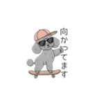 トイプードル グレー（仕事で使える敬語）（個別スタンプ：13）