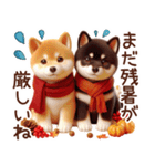 柴犬のスタンプ【秋】（個別スタンプ：4）