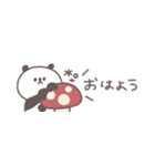 秋のあいさつ◎ちびっこぱんださん #3（個別スタンプ：10）